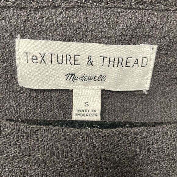 Madewell Texture & Thread Bell Sleeve Peasant Top Smocked Waist Women’s Small - Picture 7 of 8